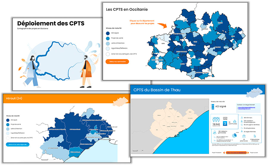 cartographie des projets cpts 2023 en occitanie