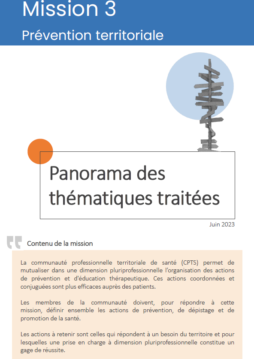 Panorama des fiches actions – mission 3 CPTS